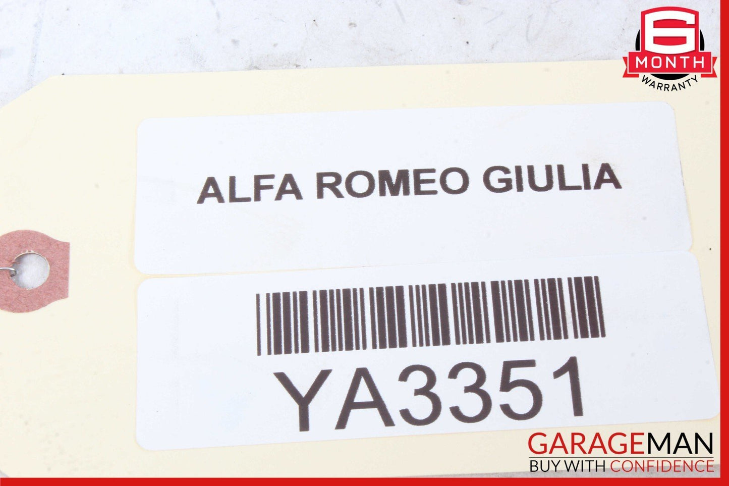 17-22 Alfa Romeo Giulia Front Right Side Fender Foam Filler Insulation Pad