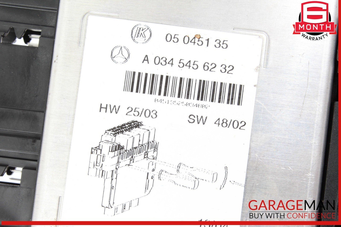 03-12 Mercedes R230 SL500 SL55 AMG SL550 Rear SAM Fuse Box Relay Module OEM