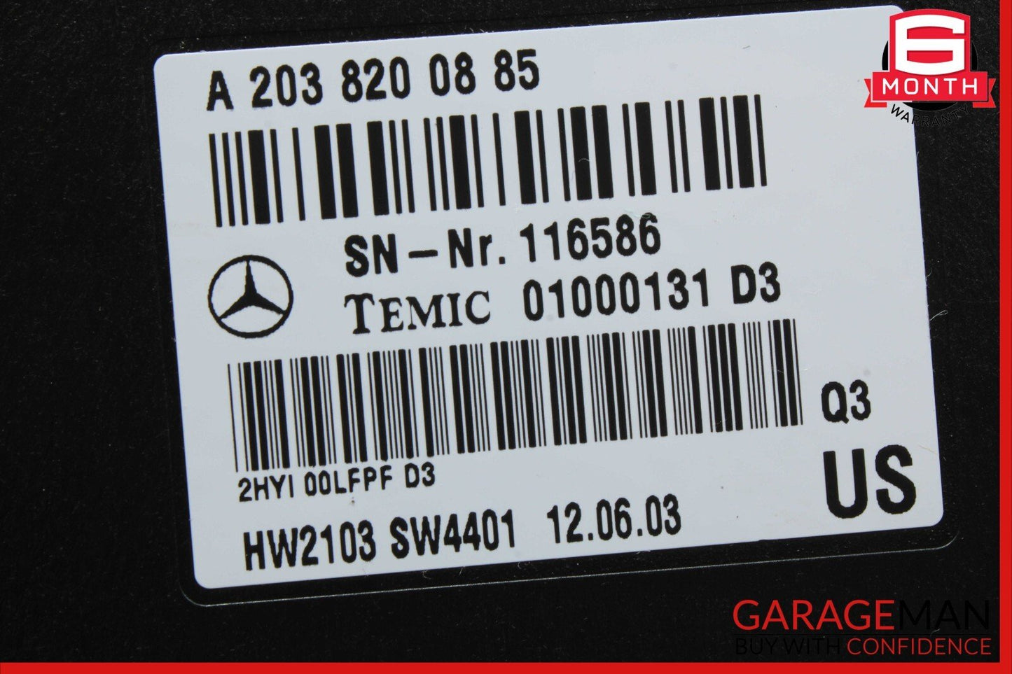 03-06 Mercedes R230 SL500 S55 Communication Voice Control Module 2038200885 OEM