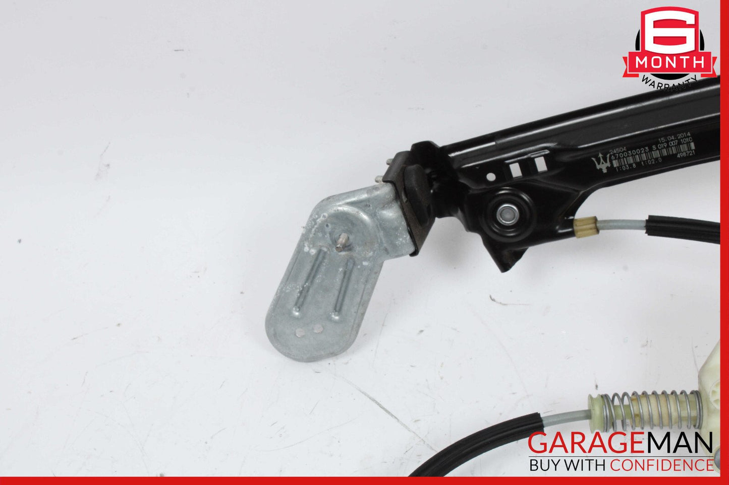 14-17 Maserati Ghibli Rear Left Driver Side Door Window Regulator w/o Motor OEM