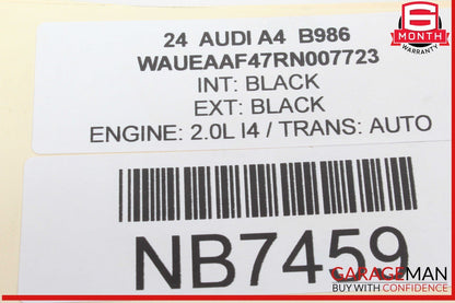 2017-2024 Audi A4 Left Front Exterior Door Handle 8W01837811A Genuine