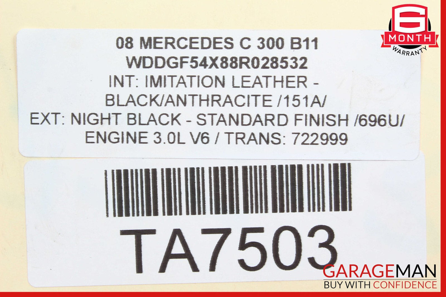 Mercedes W204 C300 S550 E350 Front Right Engine Timing Chain Cover Plate OEM