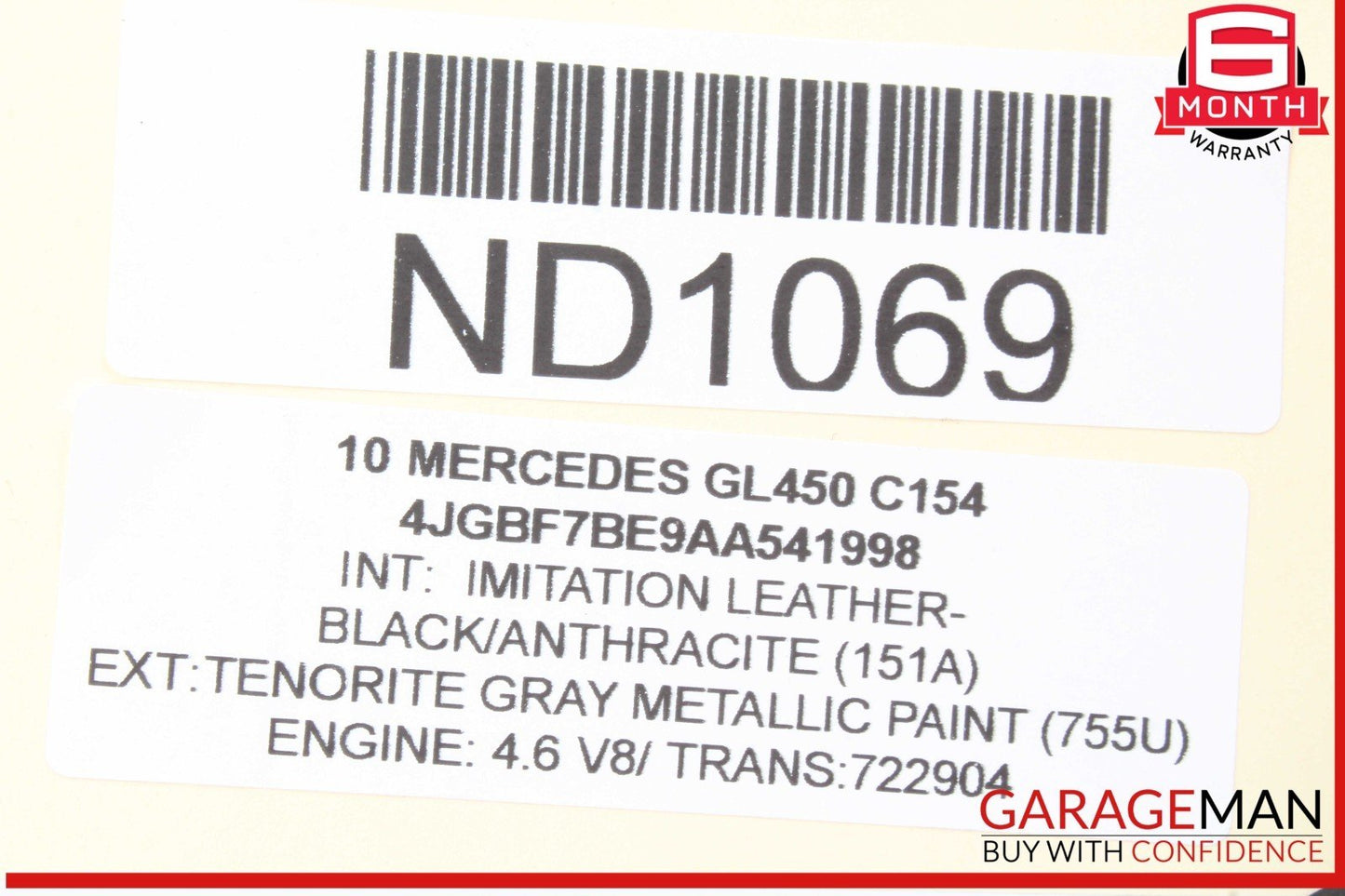 06-13 Mercedes X164 GL450 ML550 Headlight Control Switch Module 1645453004 OEM