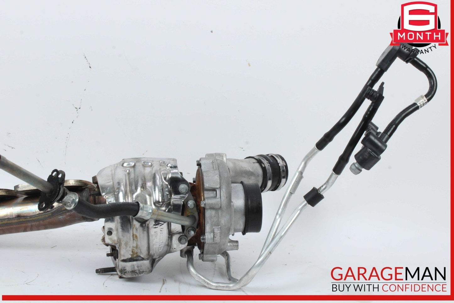 11-16 Mercedes X166 GL450 GL550 Left Turbocharger Turbo Charger Manifold OEM