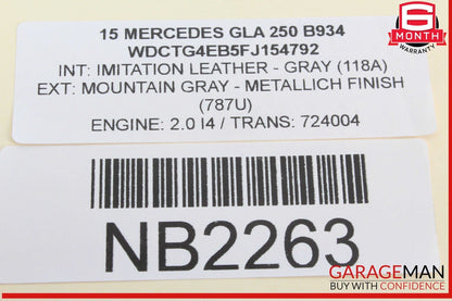 12-16 Mercedes X156 GLA250 Front Left Driver Side Exterior Door Handle OEM