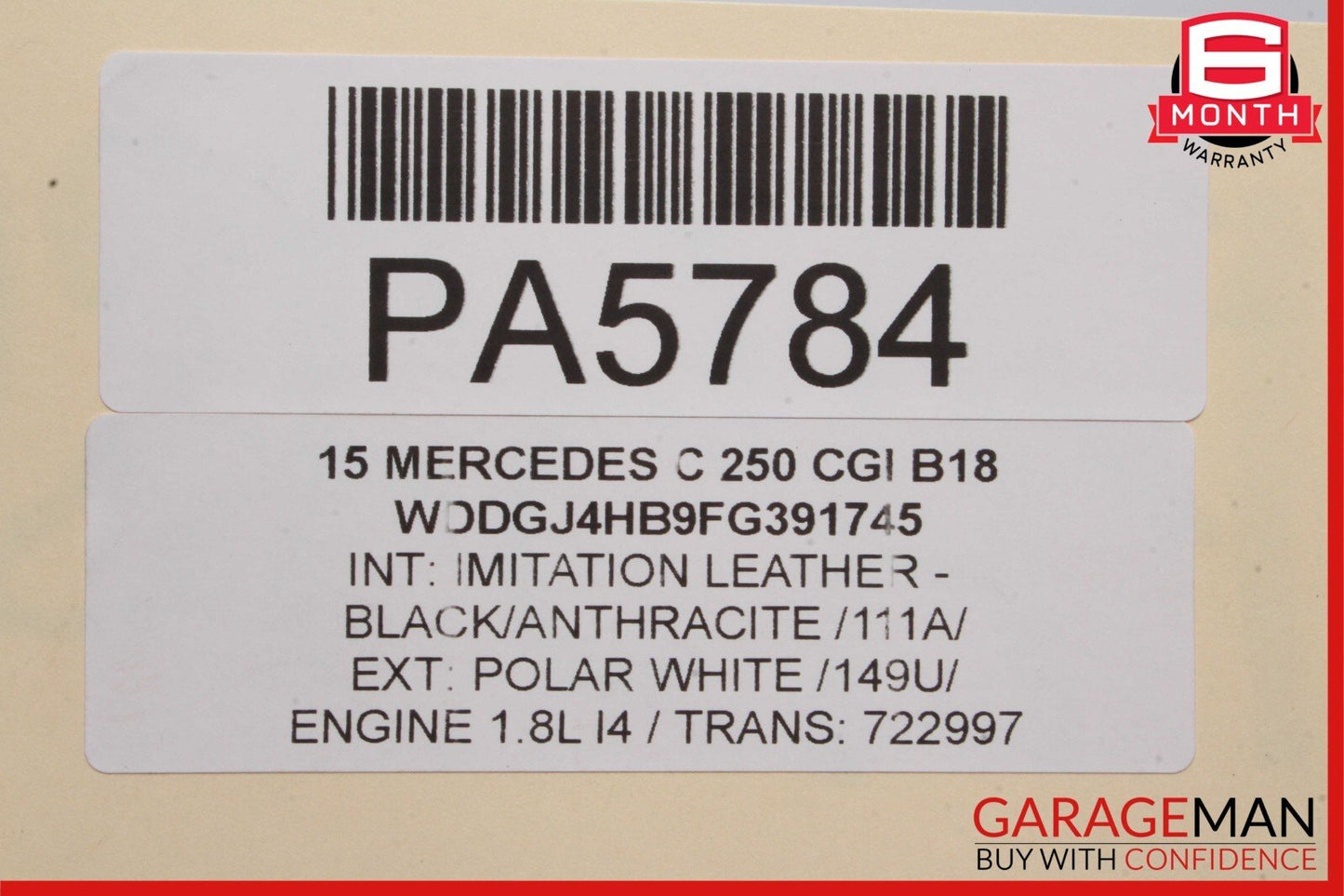 12-15 Mercedes C250 SLK250 7G Automatic Transmission Assembly 722.997 OEM 40k