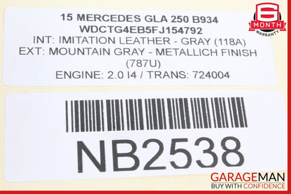 14-20 Mercedes X156 GLA250 Master Cylinder Power Brake Booster Assy