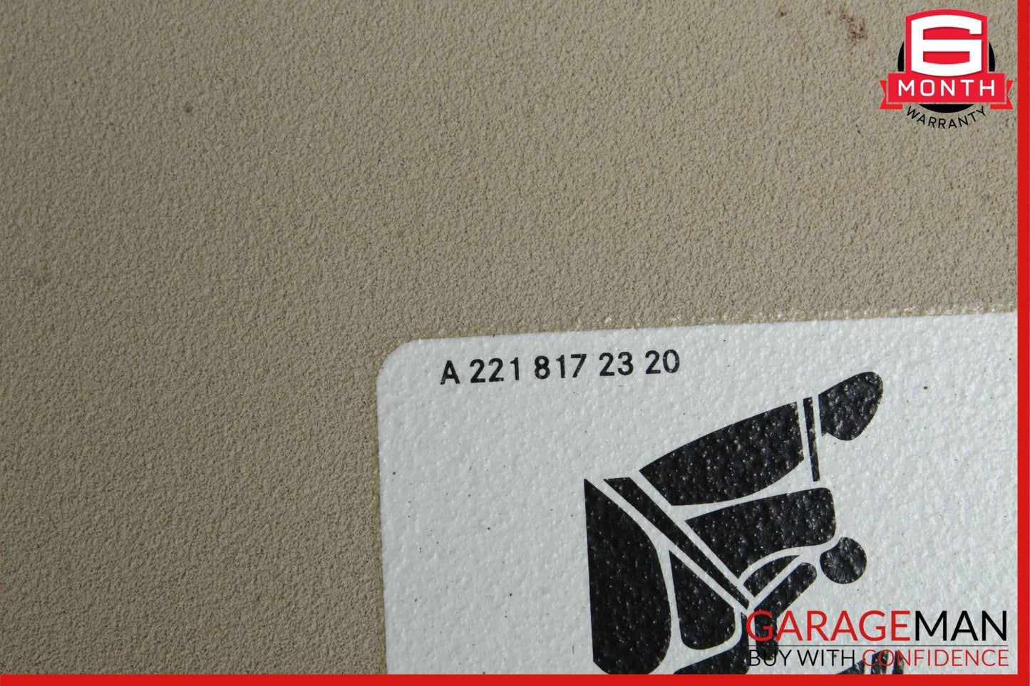 08-14 Mercedes W204 C300 C350 Front Right Side Sun Visor Sunvisor Shade Beige