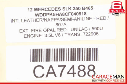12-20 Mercedes R172 SLK350 Rear Left Side Spindle Knuckle Hub OEM