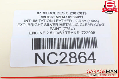 05-07 Mercedes W203 C230 Dashboard Dash Control Switch Panel Trim Wood OEM