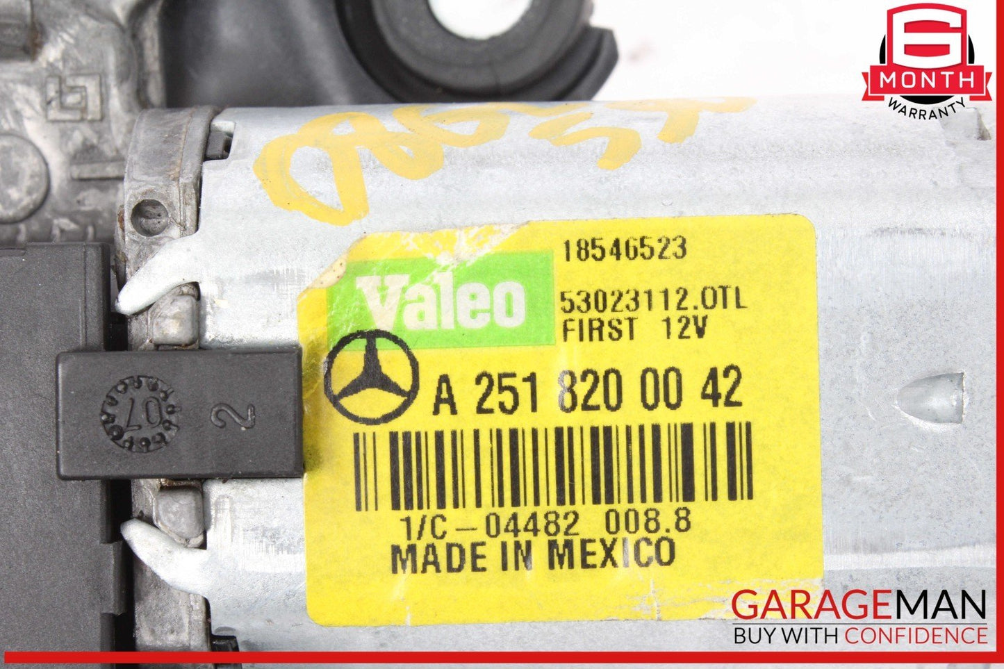 06-19 Mercedes X164 GL550 GL450 Rear Glass Windshield Wiper Motor 2518200042