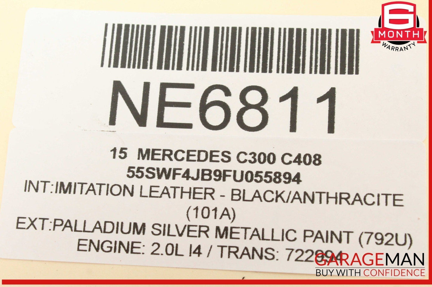 15-20 Mercedes-Benz C300 W205 Front Left Door Lock Latch Actuator 0997202300