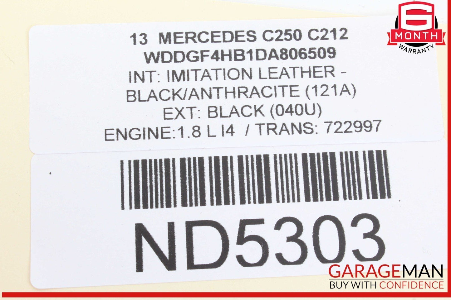 08-14 Mercedes W204 C250 C350 C63 Rear Left Side Door Lock Latch Actuator OEM