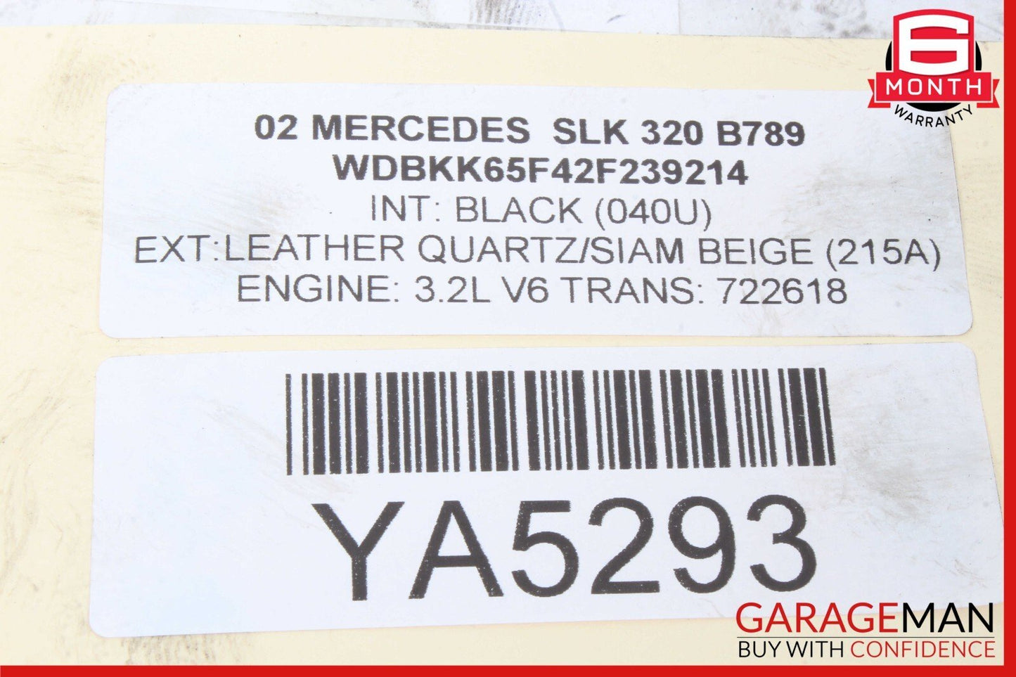 97-04 Mercedes R170 SLK230 SLK320 Rear Left & Right Side Brake Caliper Set OEM
