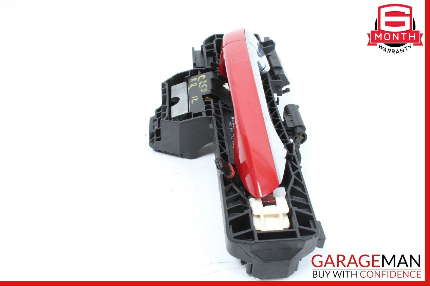 12-14 Mercedes W204 C250 Rear Right Side Exterior Door Handle Red Keyless Go OEM