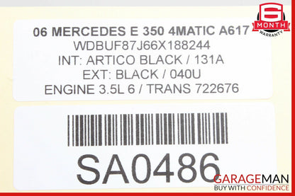 06-12 Mercedes W211 E350 Front Left Driver Seat Motor 0390203210 OEM