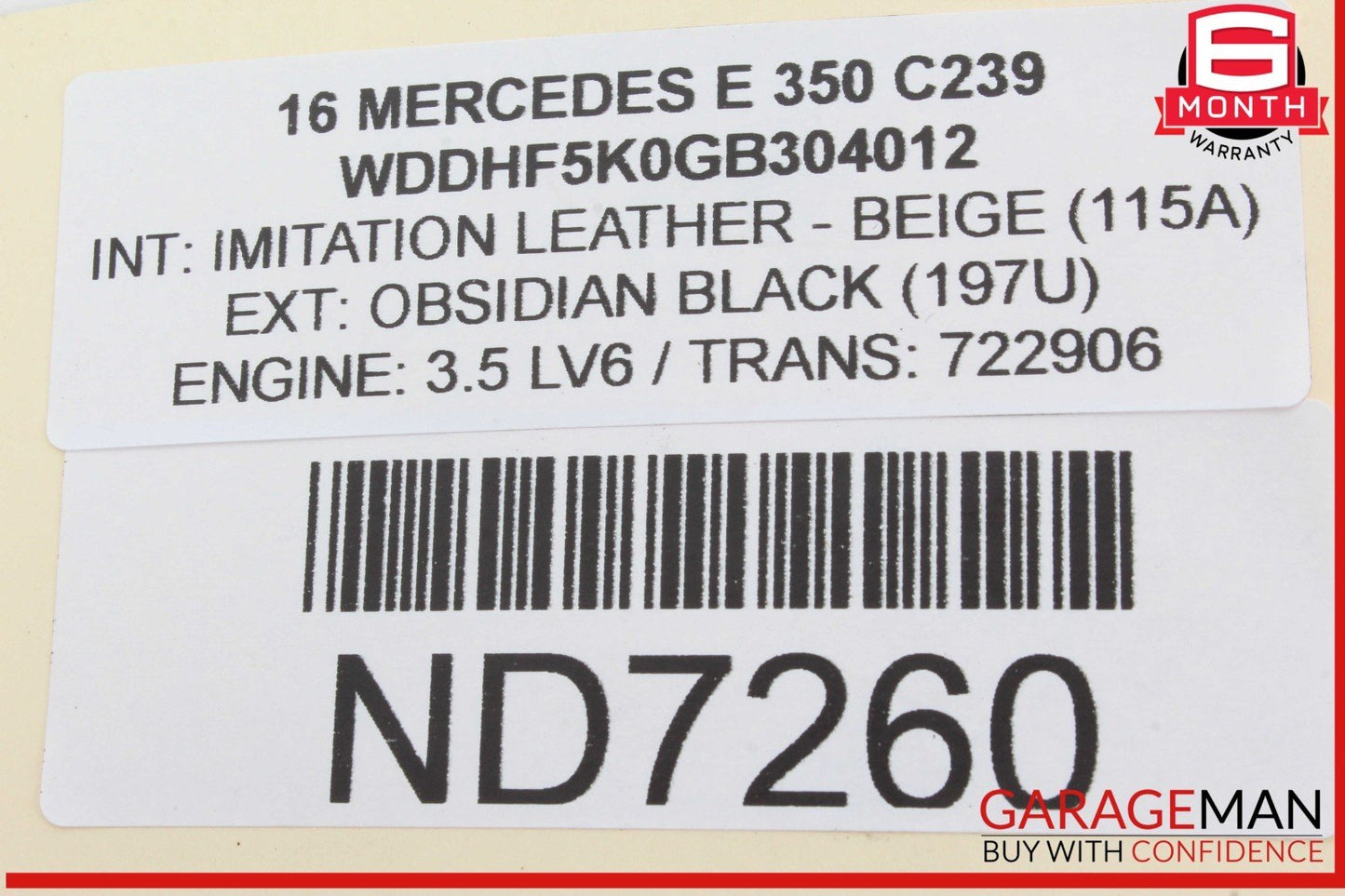 08-20 Mercedes W212 E350 E550 E400 Front Left Side Door Lock Latch Actuator OEM