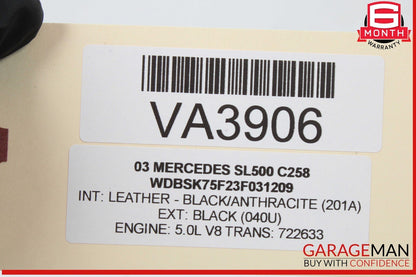 03-12 Mercedes R230 SL500 CL600 Front Right Side Door Window Regulator Motor OEM
