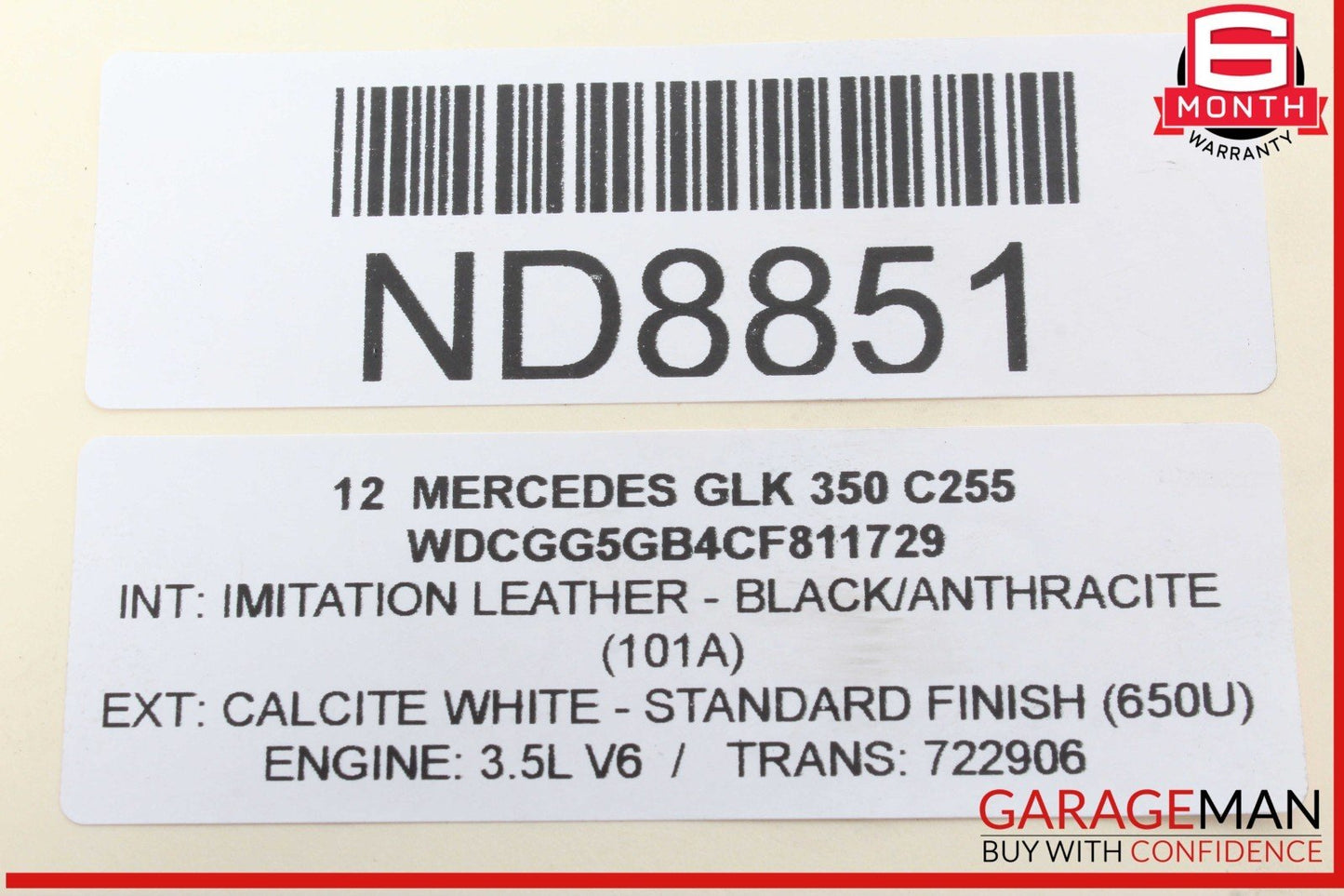 10-15 Mercedes X204 GLK350 Front Right or Left Side Suspension Control Arm OEM