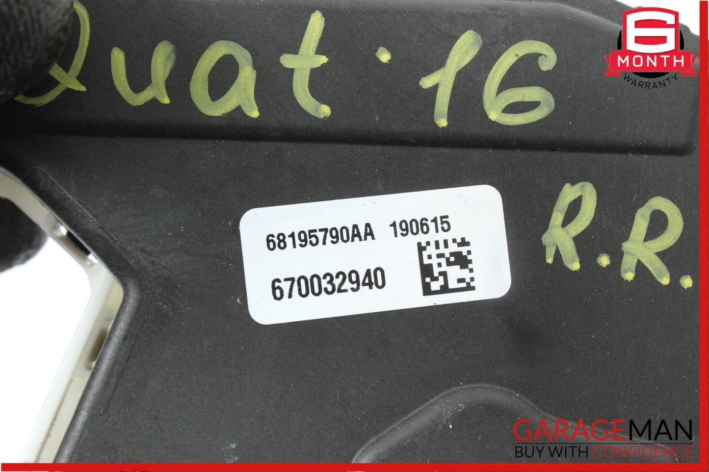 14-18 Maserati Quattroporte Rear Right Passenger Side Door Lock Latch Actuator