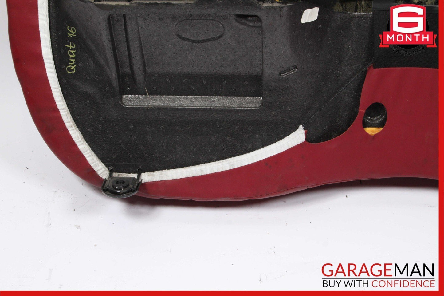 14-17 Maserati Ghibli Rear Lower Bottom Bench Seat Cushion Cover Red OEM