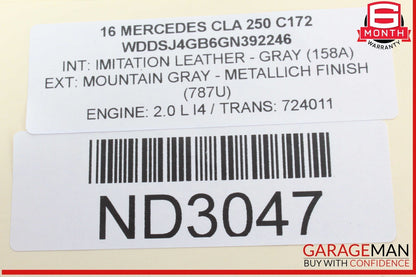 14-19 Mercedes W117 CLA250 Rear Right Side Suspension Lower Control Arm OEM