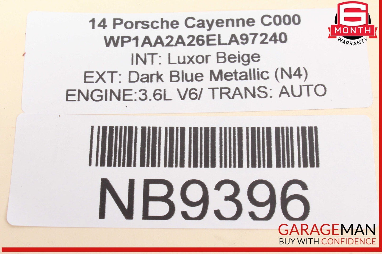 11-18 Porsche Cayenne 958 Rear Left or Rear Right Axle CV Half Shaft OEM