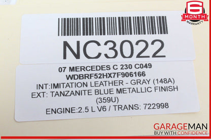 05-07 Mercedes W203 C230 C320 Dashboard Dash Control Switch Panel Bezel Trim OEM