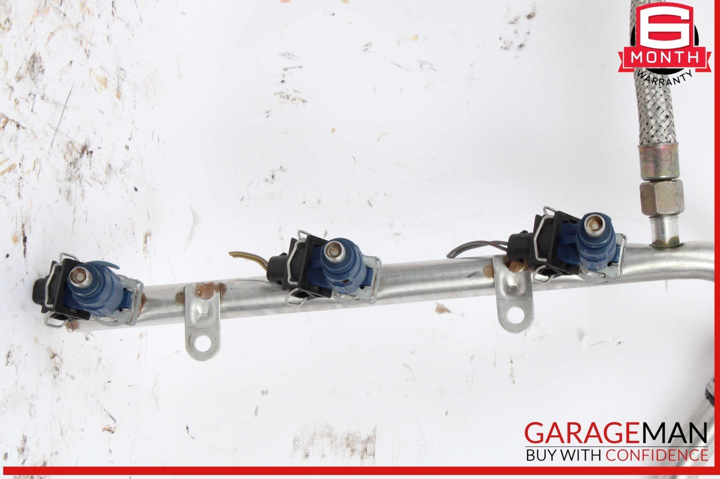 98-05 Mercedes W163 ML320 Fuel Injector Rail w/ Fuel Injectors 1120700595 OEM