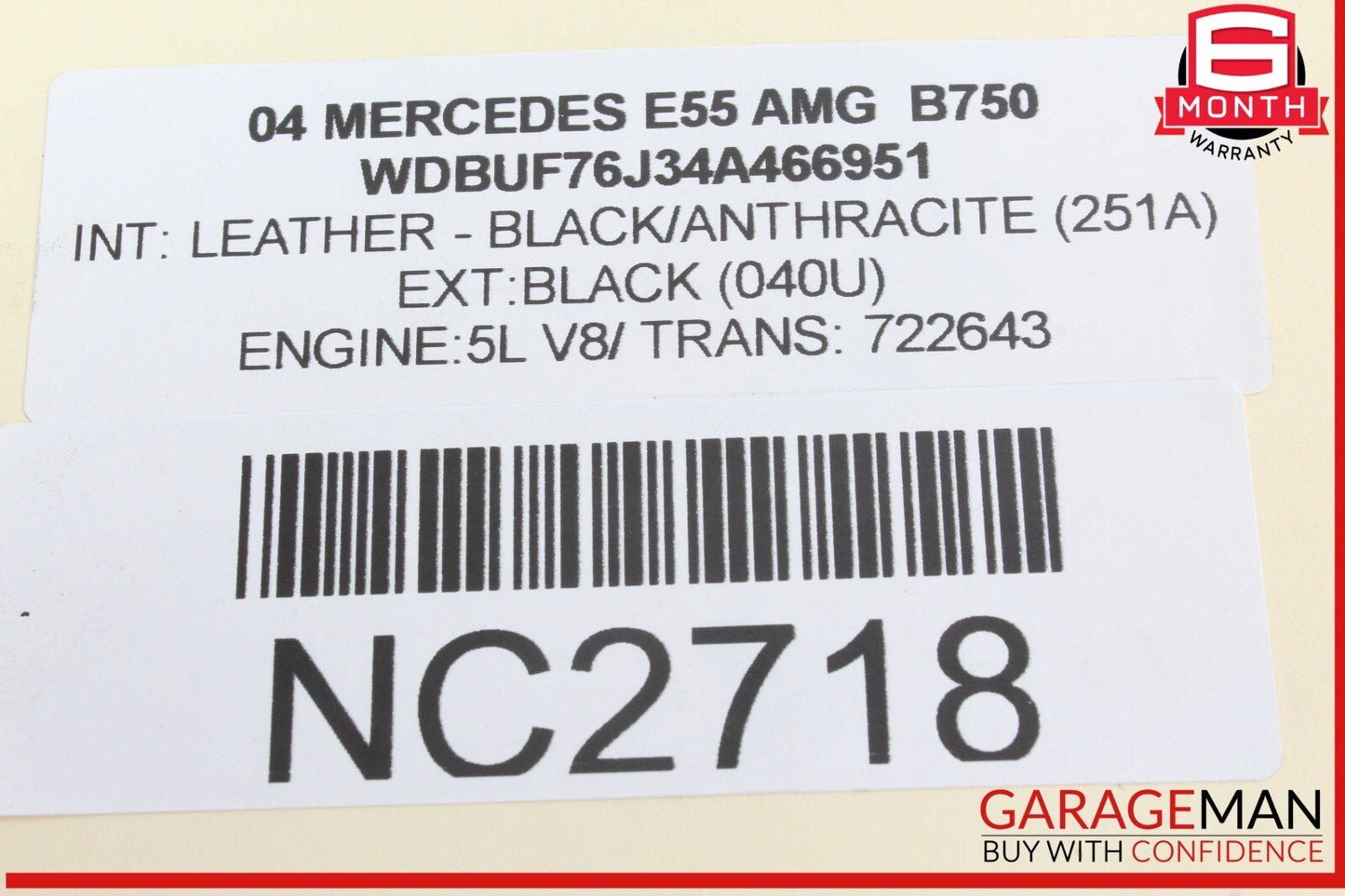 02-18 Mercedes W211 E55 AMG CL600 CLS55 AMG AUX Auxiliary Circulation Water Pump