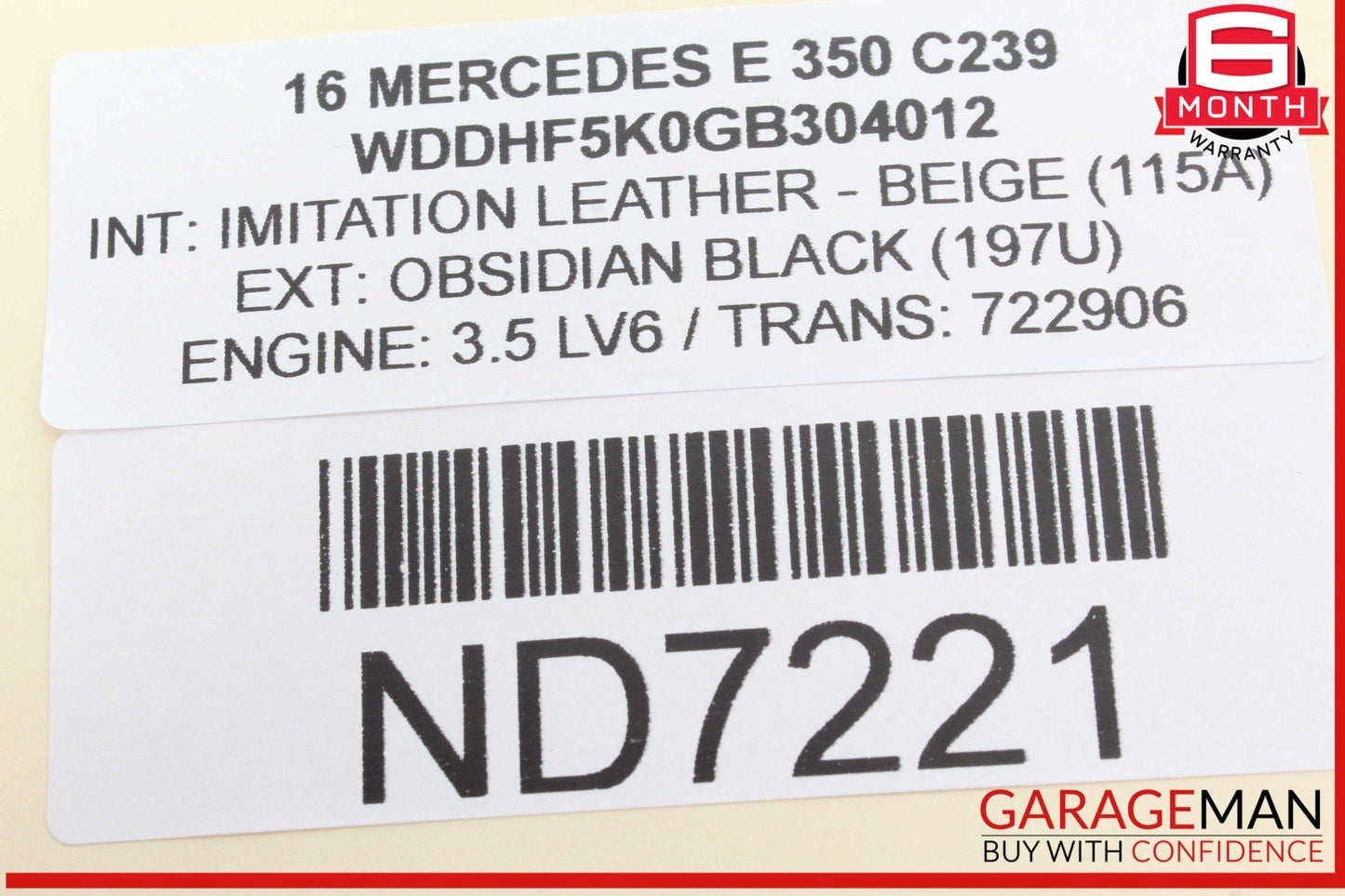 08-18 Mercedes W212 E350 E550 Front Left Side Door Control Module Unit OEM