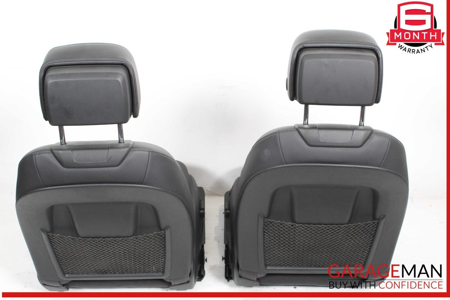 17-19 Audi A4 Front Complete Seat Cushion Cover Assy Set of 2 Pc OEM