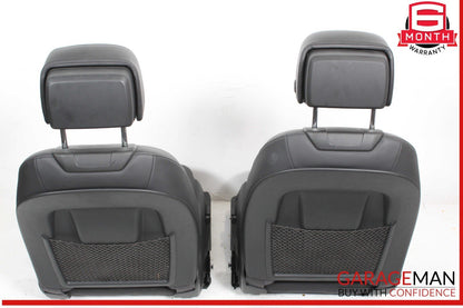 17-19 Audi A4 Front Complete Seat Cushion Cover Assy Set of 2 Pc OEM