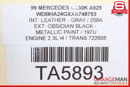 97-04 Mercedes R170 SLK230 Engine Motor AC A/C Compressor Bracket 1112361330