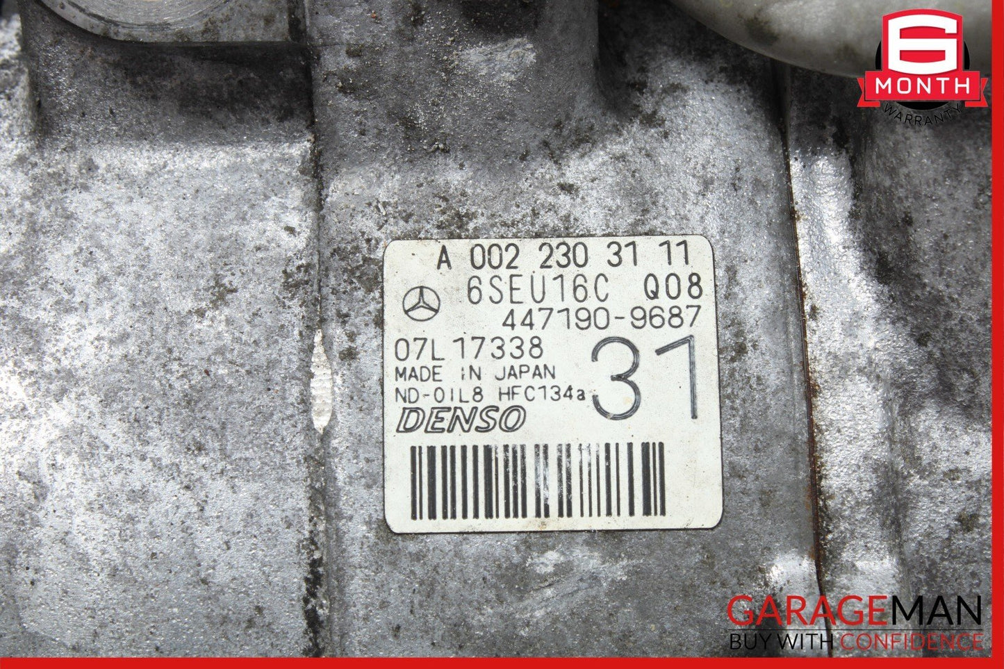 08-12 Mercedes W204 C300 GLK350 E350 AC A/C Air Conditioning Compressor Pump OEM