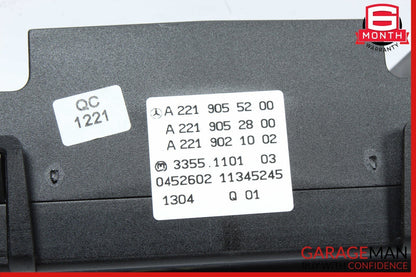 07-14 Mercedes W221 S65 AMG CL550 AC A/C Climate Control Switch Dual Zone OEM