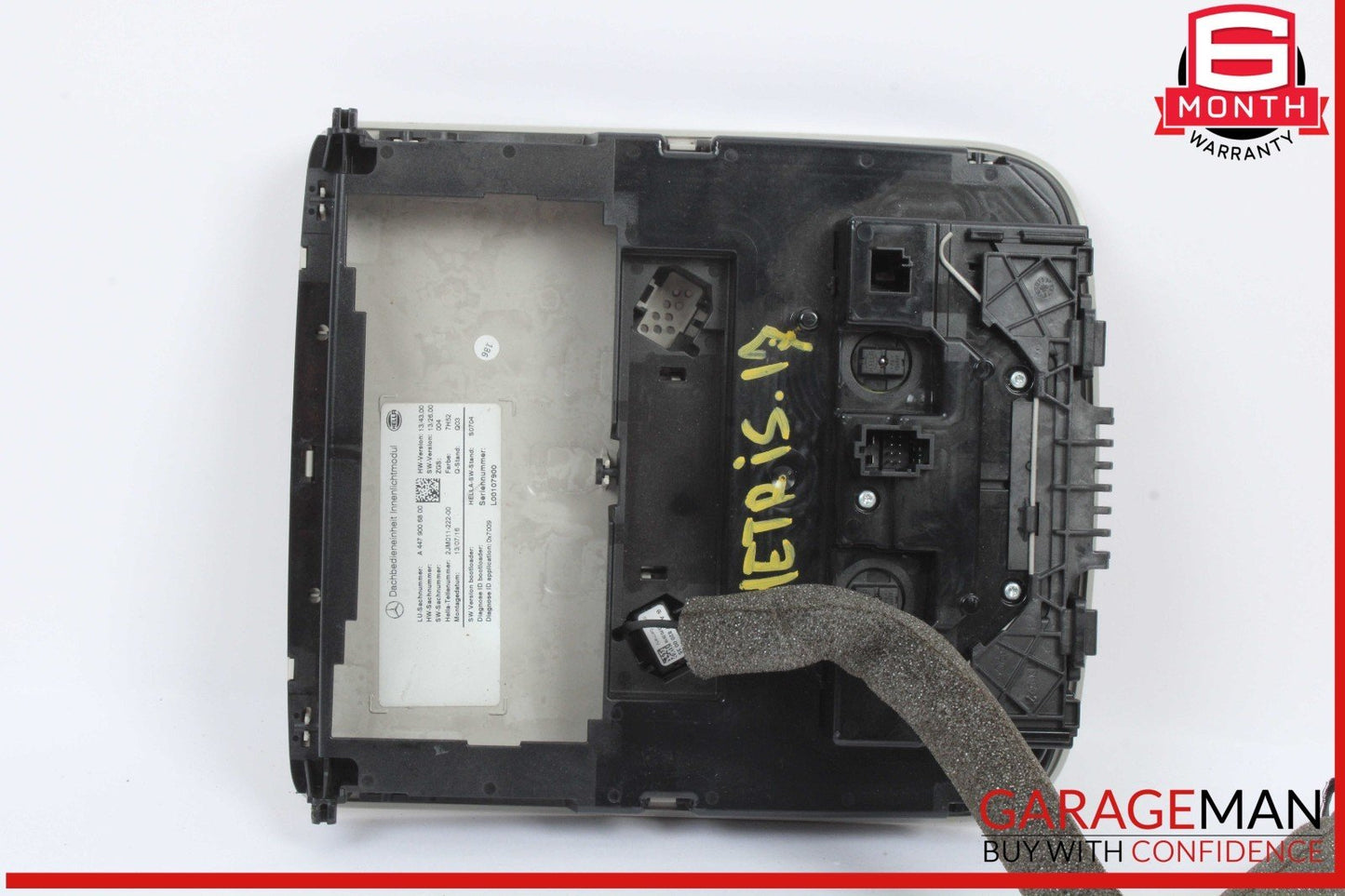 16-23 Mercedes W447 Metris Roof Overhead Console Map Light Lamp Switch OEM