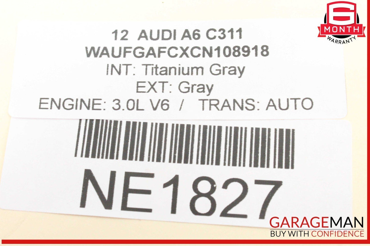 09-18 Audi A6 A7 A4 Rear Right Passenger Side Upper Control Arm 8K0505324H OEM