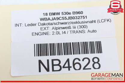 17-20 BMW 530E Rear Interior Roof Overhead Reading Dome Light Lamp 43684861401