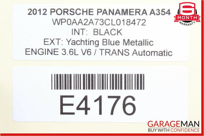 10-15 Porsche Panamera 970 Overhead Interior Safety Handle OEM