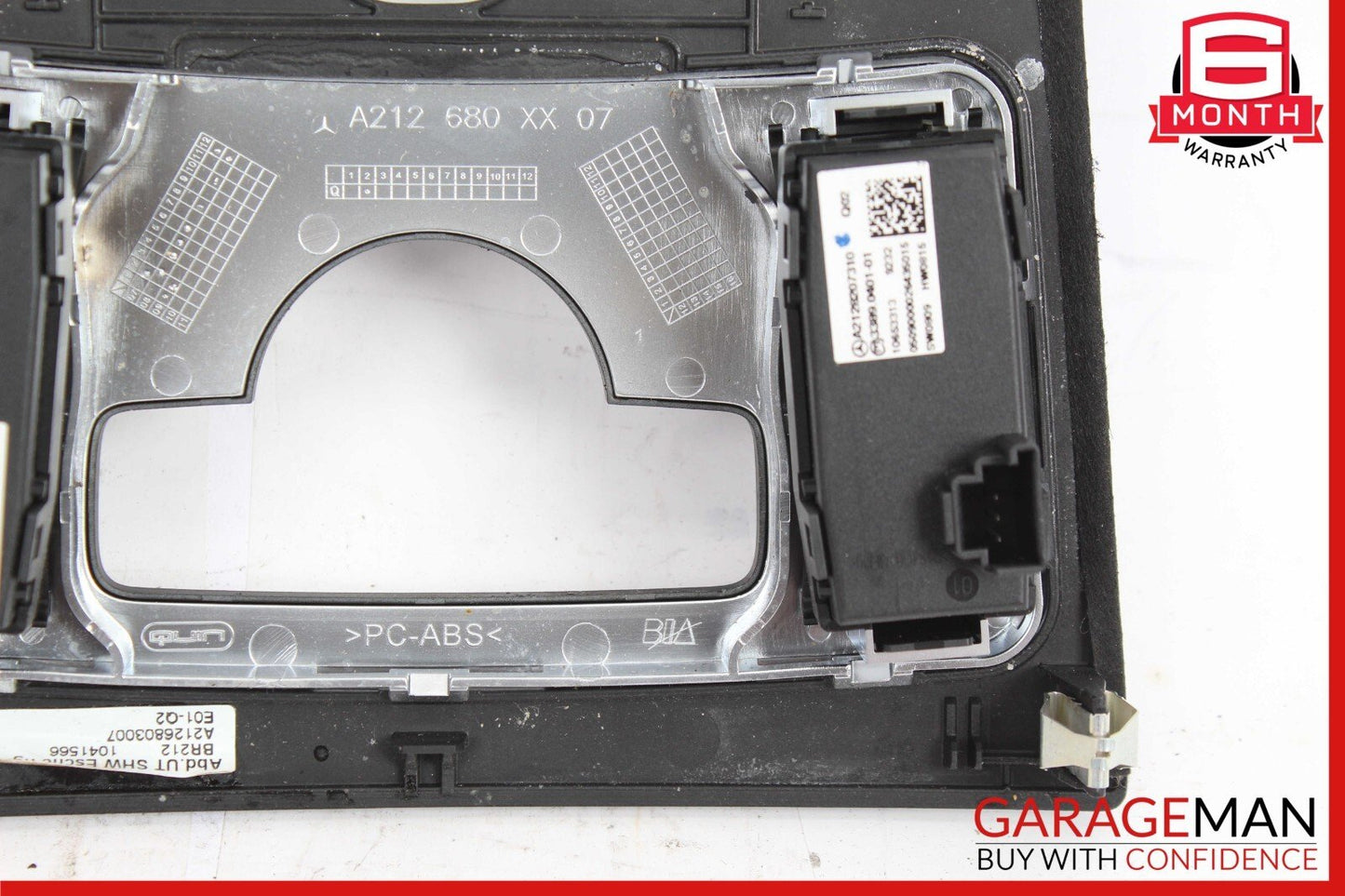 10-13 Mercedes W212 E350 E250 Center Console Switch Trim Cover Bezel Black