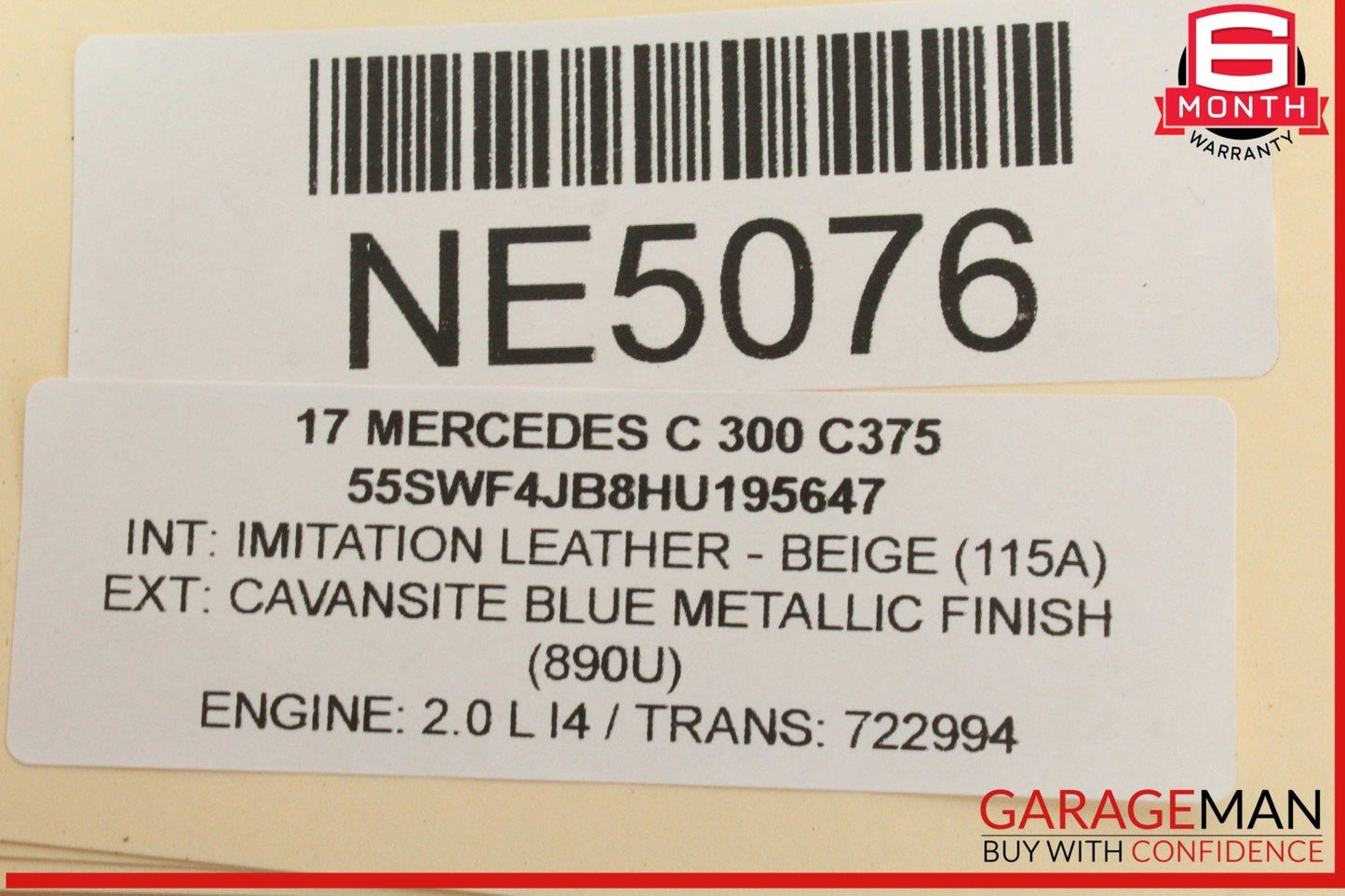 15-20 Mercedes W205 C300 Front Left Driver Side Door Lock Latch Actuator OEM