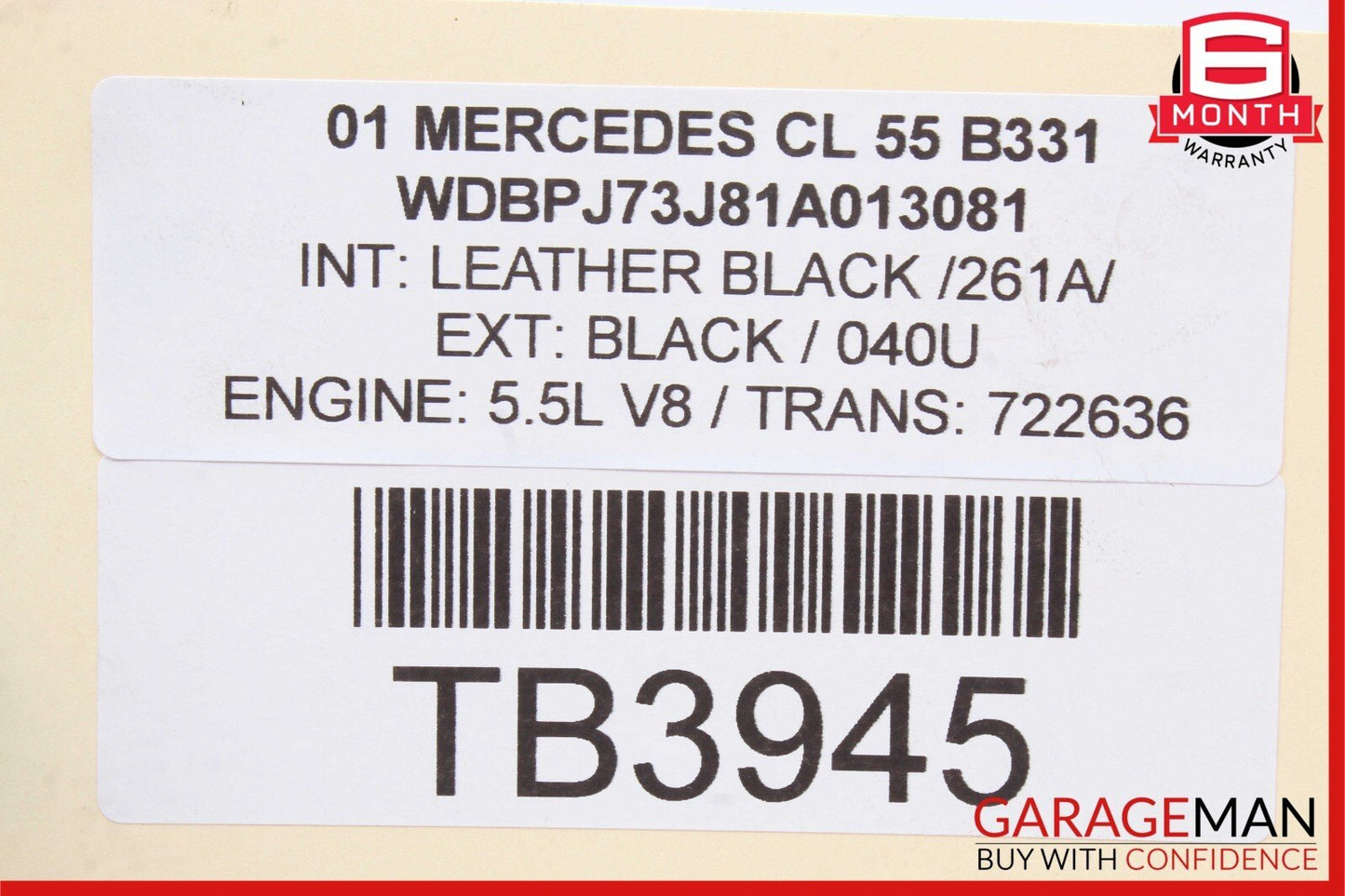 01-06 Mercedes W215 CL55 AMG Air Suspension Supply Valve Block Module Unit OEM