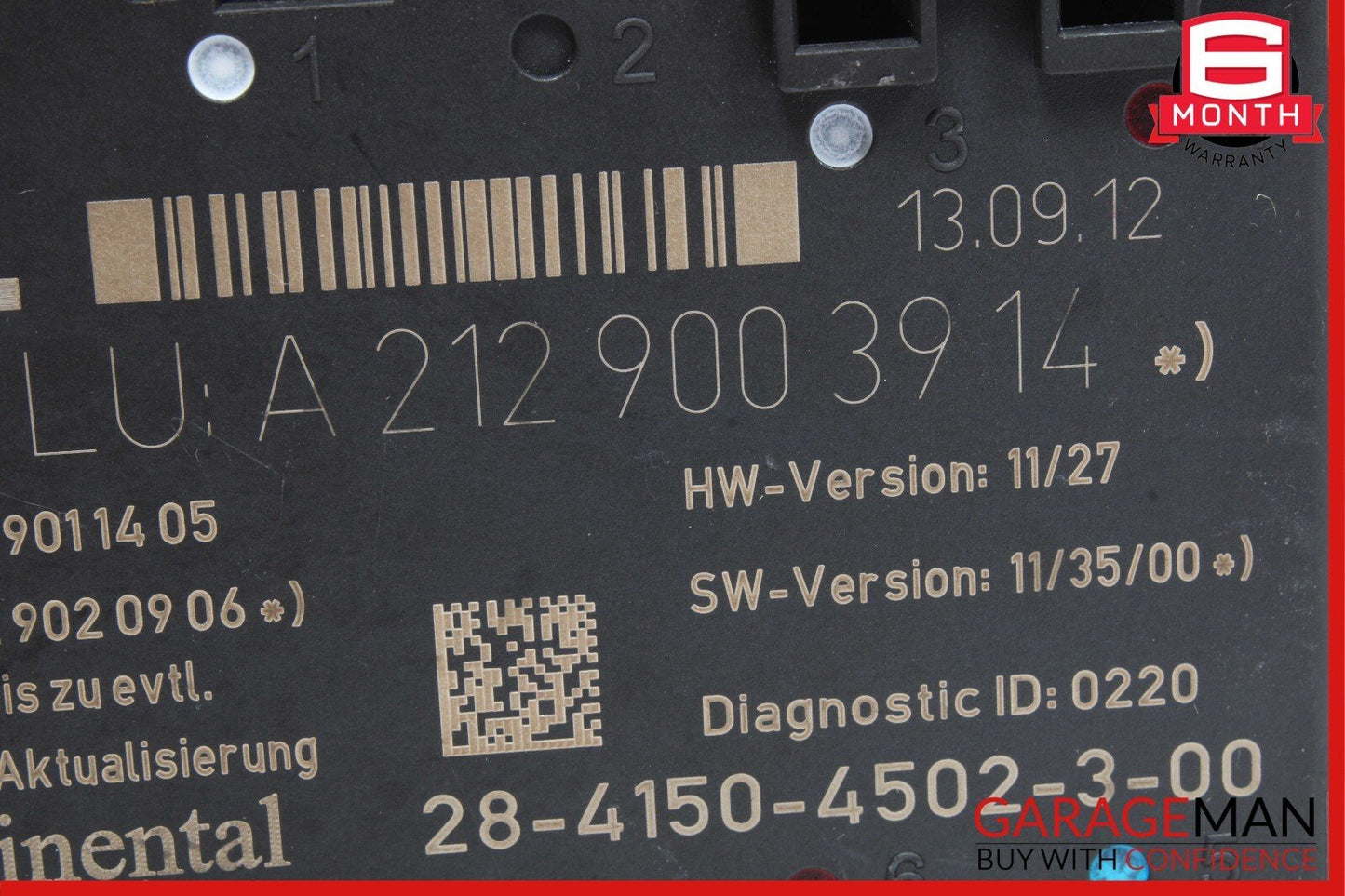 08-18 Mercedes GLK350 E350 E400 C250 Front Left Side Door Control Module Unit