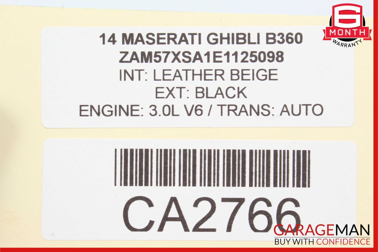14-21 Maserati Ghibli Rear Left Driver Side Exterior Door Handle Assembly OEM