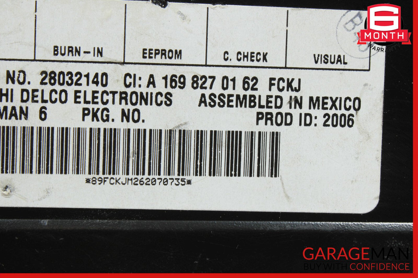 03-11 Mercedes CLK63 SLK280 Sirius Satellite Radio Receiver Module Unit OEM