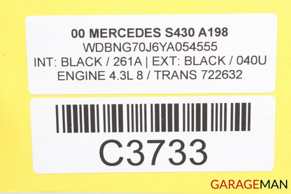 00-06 Mercedes W220 S430 Language Voice Computer Control Module 2208206426 OEM
