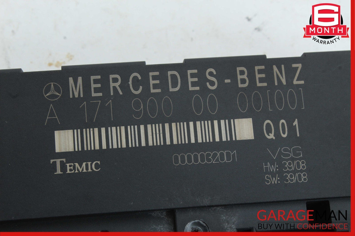 09-11 Mercedes R171 SLK300 Convertible Top Roof Control Module Unit