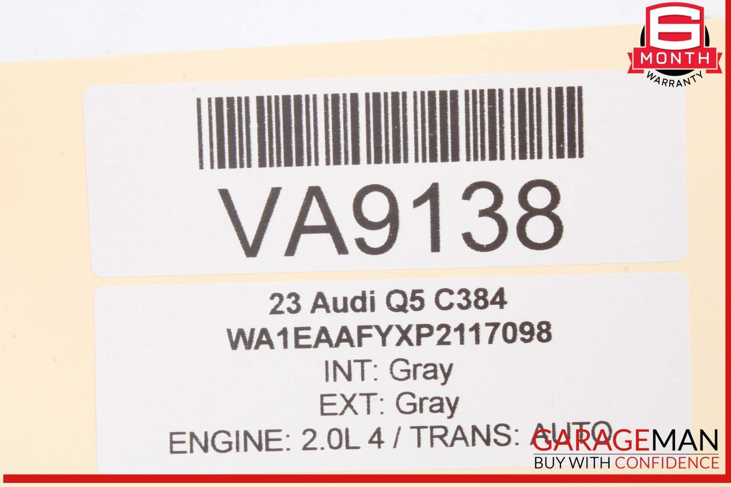 18-24 Audi Q5 SQ5 Tailgate Liftgate Back Door Latch Striker & Light Switch OEM