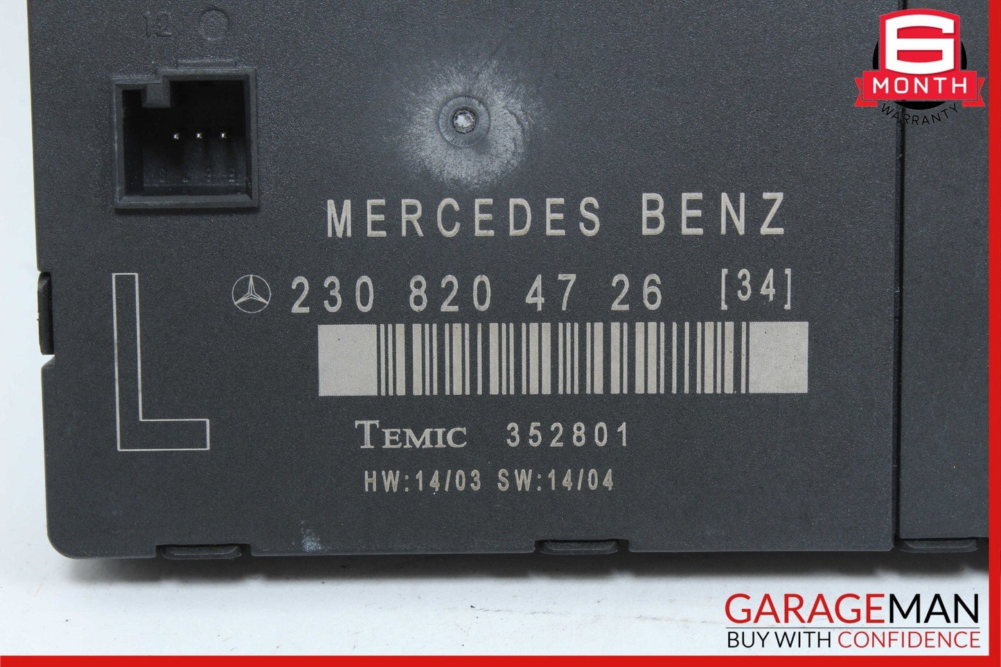 03-12 Mercedes R230 SL500 SL55 AMG SL550 Front Left Side Door Control Module